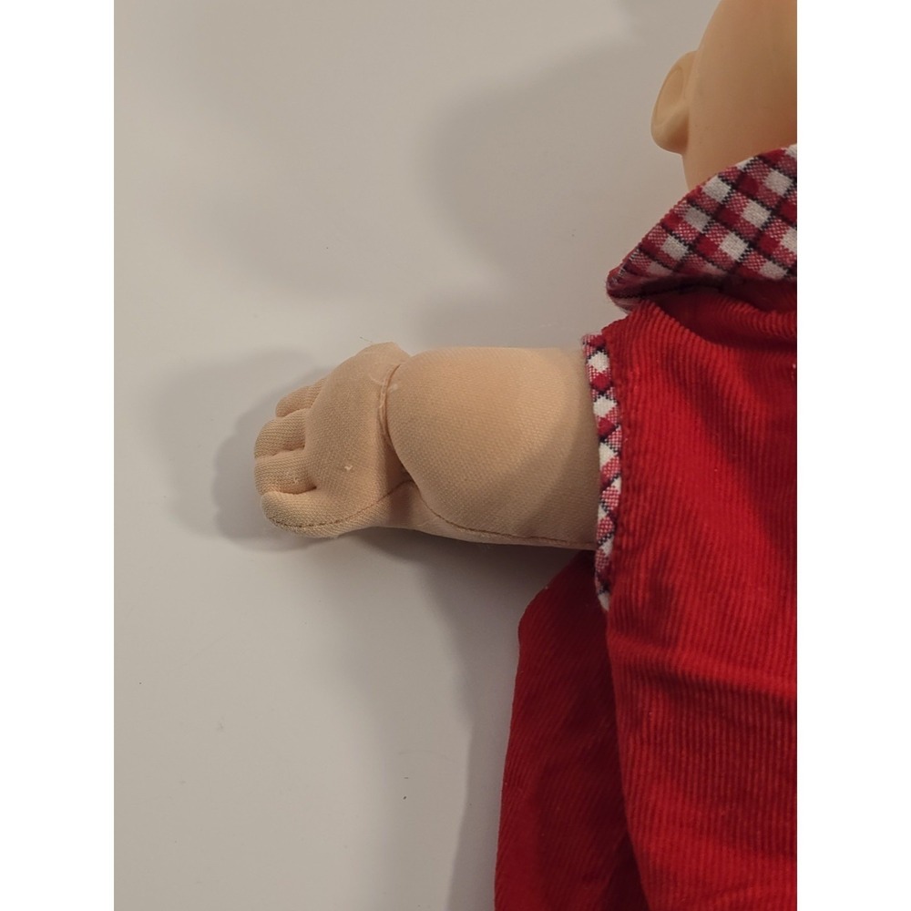 Cabbage Patch Kids 1982 Vintage Premmie Boy Doll Red Corduroy Overalls Blue Eyes - Picture 6 of 16